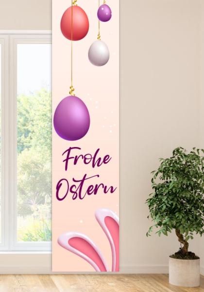 Ostern in Rosa, Flächenvorhang Einzel